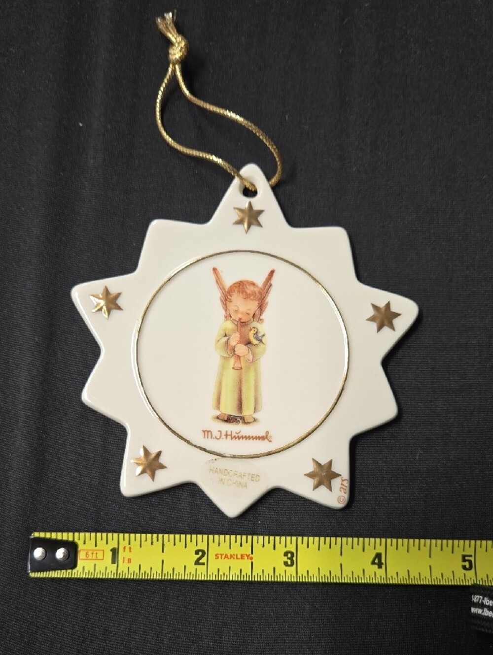 π
π
π
M.J. Hummel Star Angel Ornament EUC 4.25" Circumfrence - Picture 4 of 4